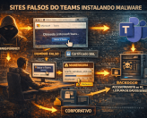 Ataques com falso Microsoft Teams