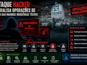 Ataque hacker para indústria têxtil