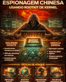 Campanha de espionagem chinesa com rootkit