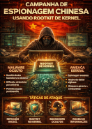 Campanha de espionagem chinesa com rootkit