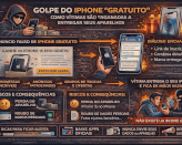 Engenharia social explorando donos de iPhones