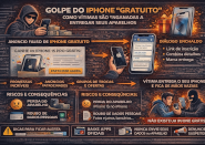 Engenharia social explorando donos de iPhones